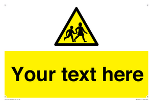 Custom Warning children Sign